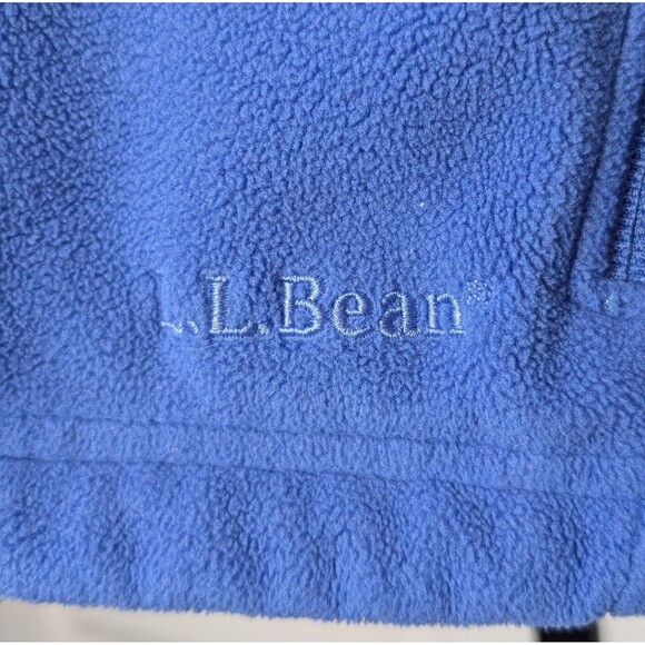 LL Bean Size XS Blue Full Zip Fleece Jacket Polartec Women's Outdoors Preppy - Picture 5 of 11